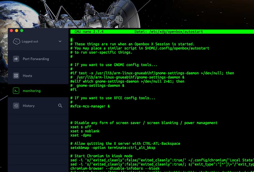 [HOW TO] WEB Monitoring Display for Raspberry PI 3 B