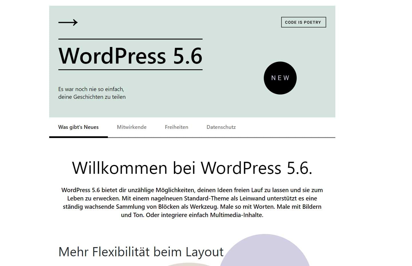 WordPress 5.6 Update die Erneuerung und Verbesserungen